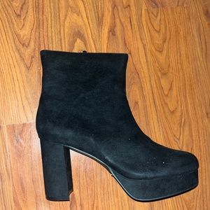 Suede Black 3.5 inch bootie